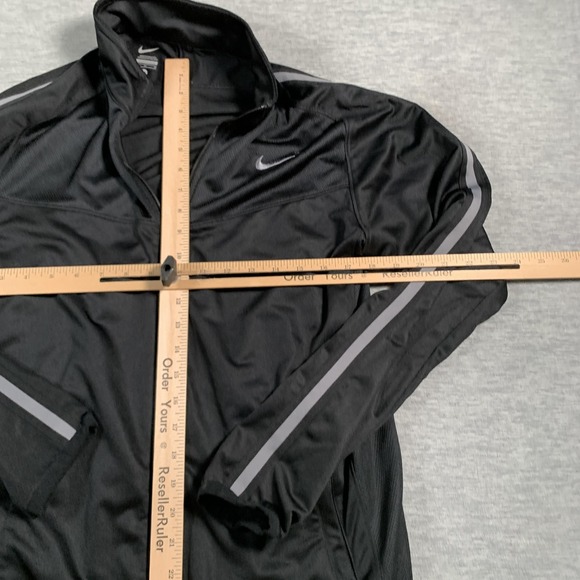 Nike Jacket Mens Medium Full Zip Track Athletic Reflective Stripes Polyester - Picture 6 of 10